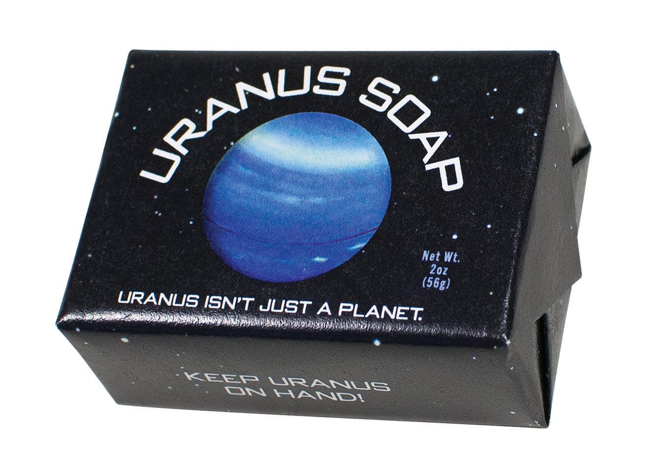 Funny uranus soap bar from unemployed philosophers guild.